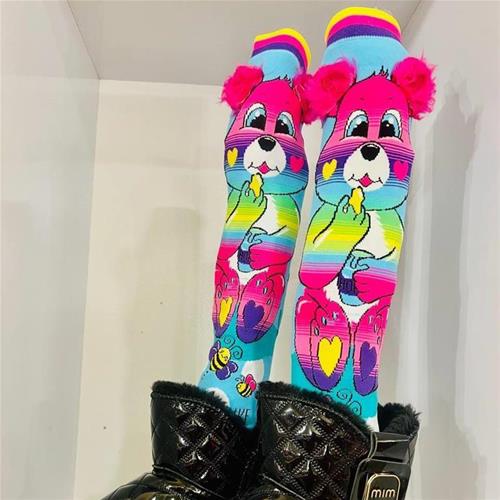 جوراب رنگی خرس قلبی مارک  MADMI