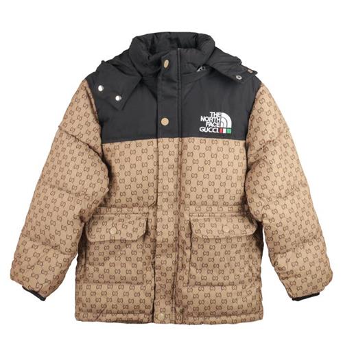 کاپشن ( بارونی ) طرح دار قهوه ای کد 0617728