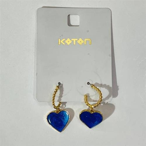 گوشواره اویزی قلب شاینی مارک kotton کد 235