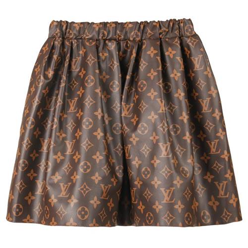 دامن چرم طرح دار LV کد 541980007