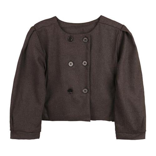 کت کوتاه خاکستری ضخیم کد