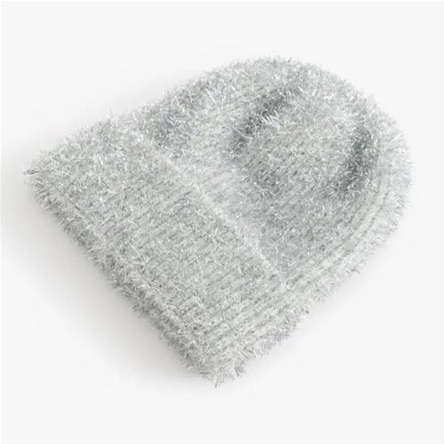 کلاه بافت نقره ای شاینی  مارک kotton