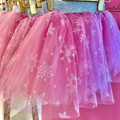 دامن توری دو رنگ برفی کد 03022033