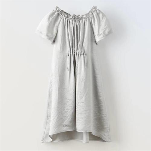 پیراهن رسمی نقره ای براق مارک ZARA کد 002021566