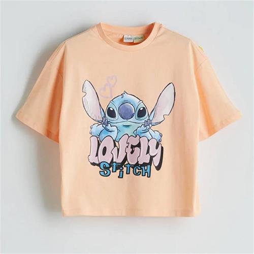 تیشرت کارتونی استیچ دخترانه کد 5148177