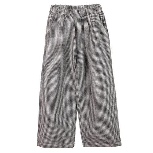 شلوار پشمی چهار خونه سفید مشکی کد 60076