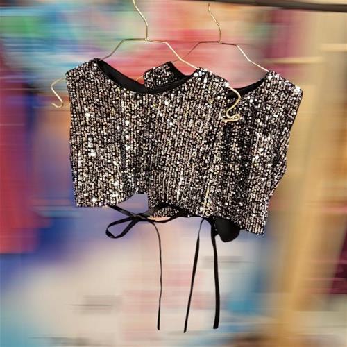 تاپ پولک نقره ای کد