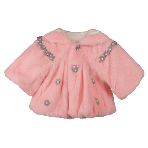 کت پشمی کوتاه صورتی کد 4532002