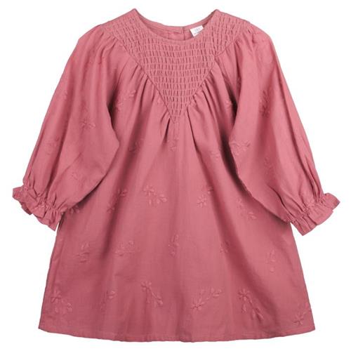 پیراهن نخی صورتی یقه چین دار مارک lc کد 35066806