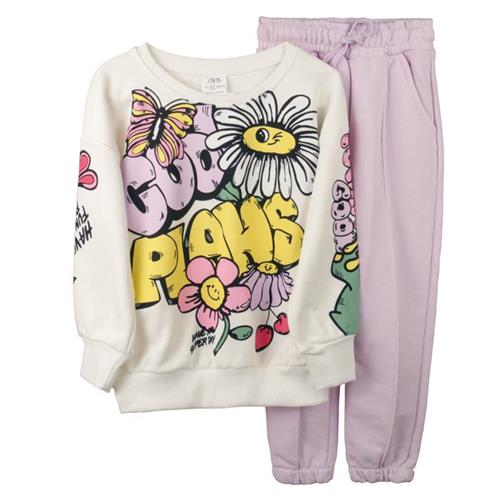 بلوز شلوار طرح گل مارک zara کد 002064588