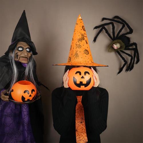 کلاه طرح دار نارنجی halloween