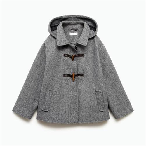 پالتو کت طوسی فوتر مارک mango  کد 00212222