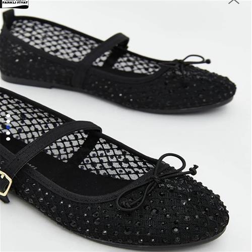 کفش عروسکی نگینی Lc