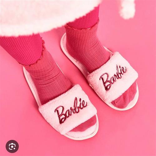 slippers پشمی باربی