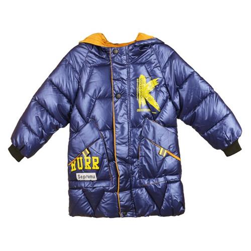 کاپشن ( بارونی ) براق سرمه ای کد 11817