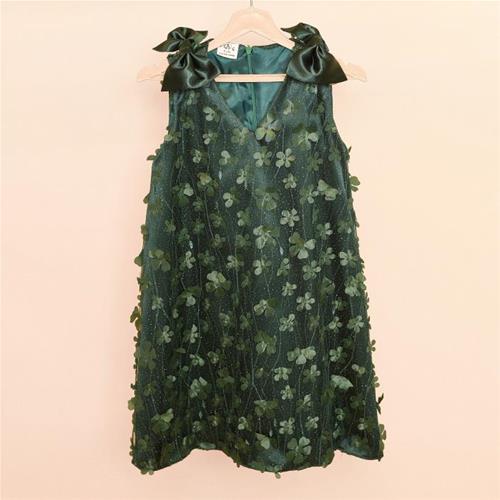 سارافون سبز گلدار کد 176