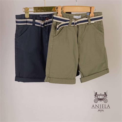 شلوارک کتان کمربند دار مارک lefties کد 330660