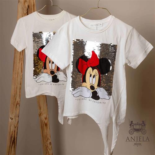 تیشرت پولکی مینی zara کد 140012258