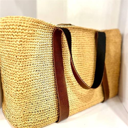 کیف حصیری بزرگ تابسانه کد873