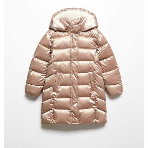 پالتو ( بارونی ) طلایی بلند استر پشمی مارک MANGO کد 03366066