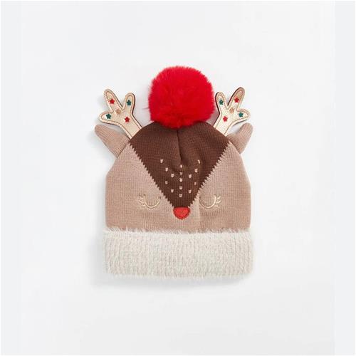 کلاه پشمی طرح گوزن کریسمسی مارک lc کد 002132563