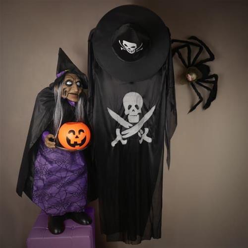 2 تیکه کلاه + شنل اسکلت halloween