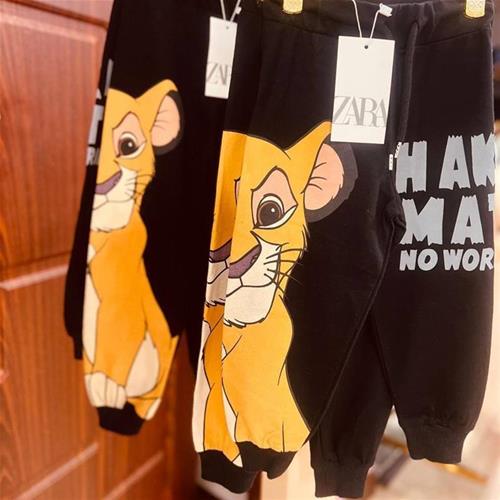 شلوار نخی دیزنی طرح lion کد 228855