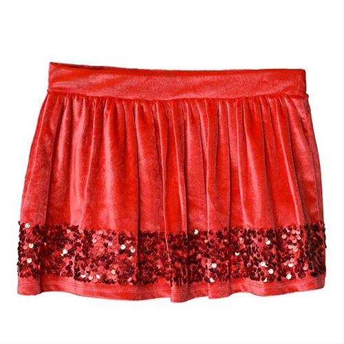 دامن مخمل چین دار پولکی مارک lc کد 21210021