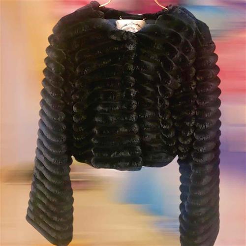 کت خز مشکی ترک