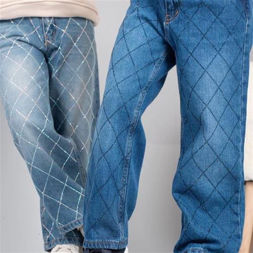 شلوار جین نگینی ابی پرنگ مارک zara کد 665711