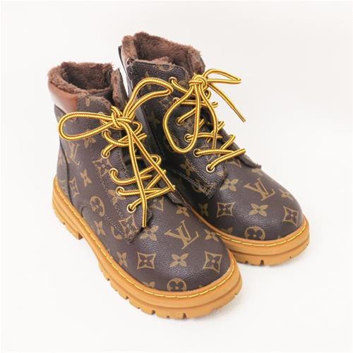 نیم بوت جیر داخل پشمی طرح lv کد 53