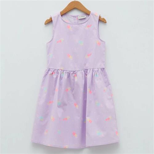 پیراهن بنفش طرح یونیکورن مارک lc کد