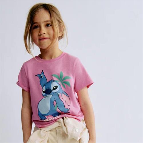 تیشرت صورتی اسنیچ دخترانه