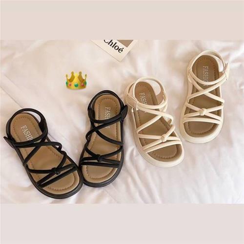 صندل تابستانه کرم مشکی دخترانه کد کد 51248847