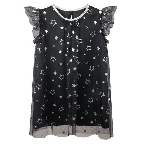 پیراهن مشکی ستاره ای کد 900500