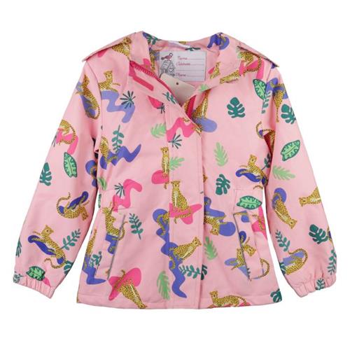 بارونی داخل پشمی صورتی طرح دار کد45170702