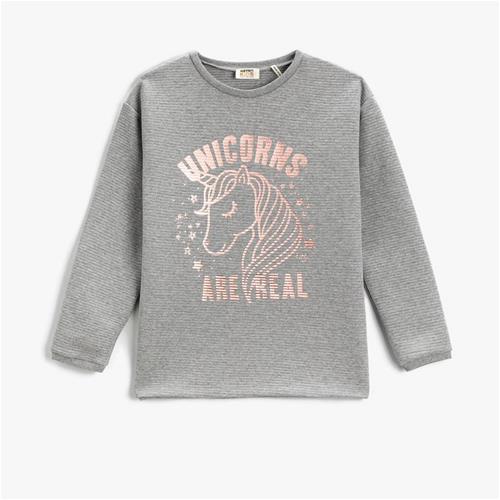 بلوز یونیکورن استین دار  koton کد ; 0664011