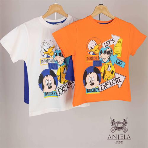 2 تیکه تیشرت شورت دیزنی مارک zara کد 6614420