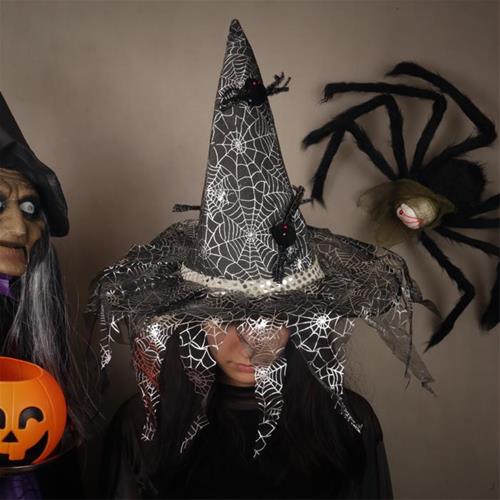 کلاه مشکی تور توری عنکبوت halloween