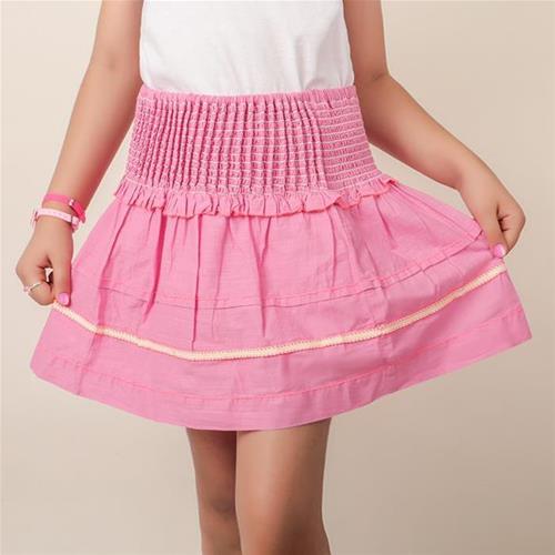 دامن چین دار صورتی مارک zara کد 55103665