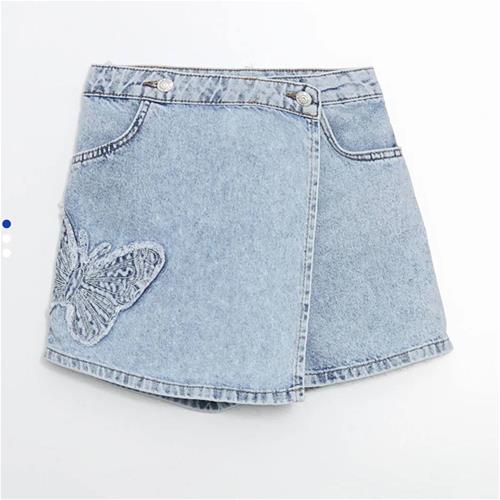 دامن شلوارکی طررحدار دخترانه