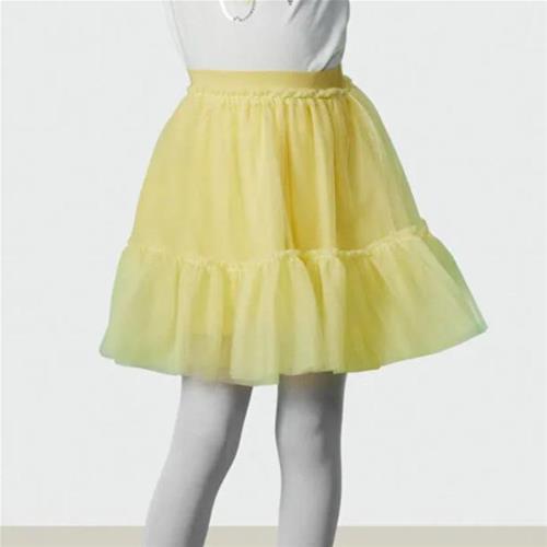 دامن زرد توری دخترانه