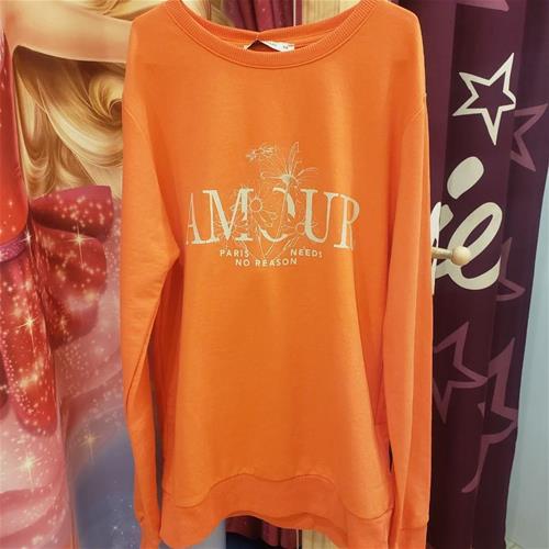 بلوز نارنجی  گلی مارک lc کد 20201140