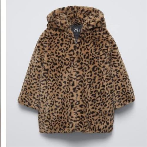 پالتو بلند پلنگی zara