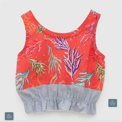 تاپ نخی زمینه نارنجی شاخه TYESS کد 02002544