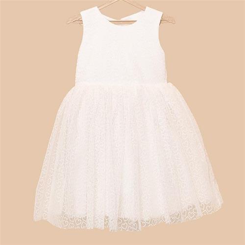 پیراهن مجلسی سفید قلبی کد 90897