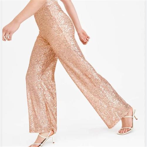 شلوار پولک طلایی کد 23299089