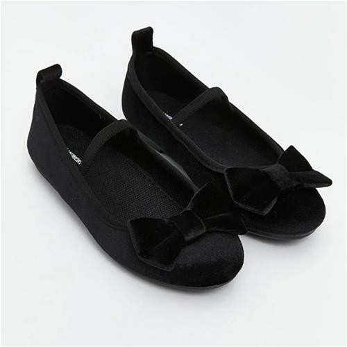 کفش مخمل مشکی پاپیون Lc کد :099201