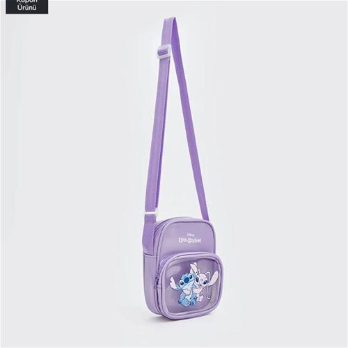 کیف دوشی استیچ بنفش دخترانه کد 2887989