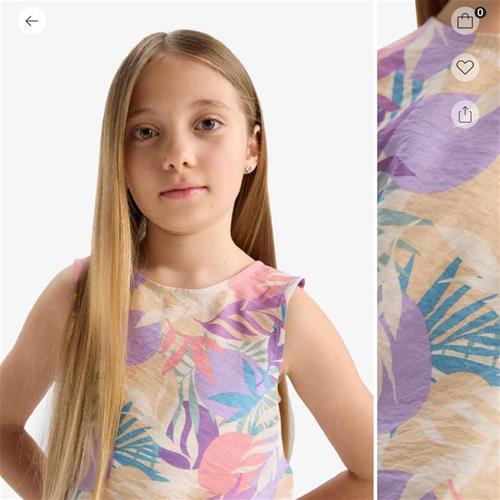 تاپ زمینه بنفش نخی گلدار